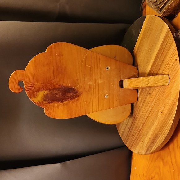 Vintage Wooden Dog Doorstop 7" x 11"Handcrafted 1990s - Picture 2 of 6